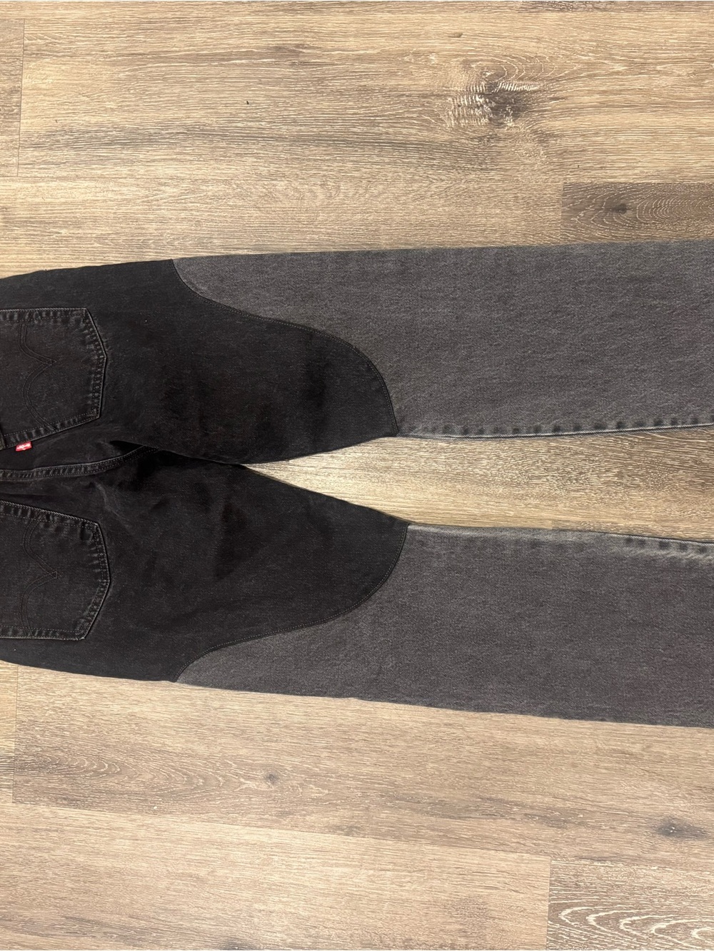 Levi's 501 Original Chaps Jeans in black & gray - Picture 5 of 7